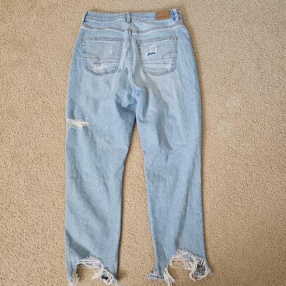 American eagle AE Stretch Ripped Mom Jean 10R - Picture 2 of 7